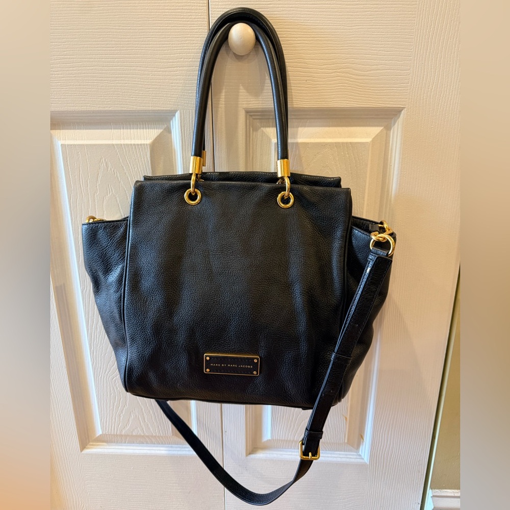 Marc Jacob’s Black Leather Tote Bag